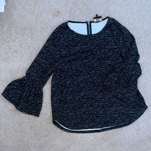 sweater with flair sleeves